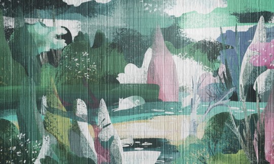 Dekorami Meow Garden 2 - mural dla dzieci w bajkowy krajobraz