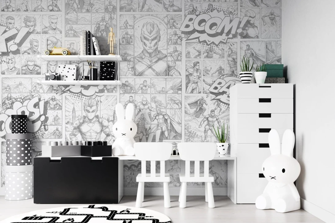 Dekorami Superheroes 2 - mural dla nastolatków w superbohaterów