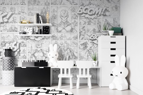 Dekorami Superheroes 3 - mural dla nastolatków w superbohaterów