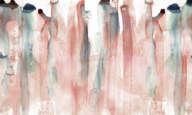 Dekorami Watercolor 1 - mural w akwarelowy abstrakcyjny wzór