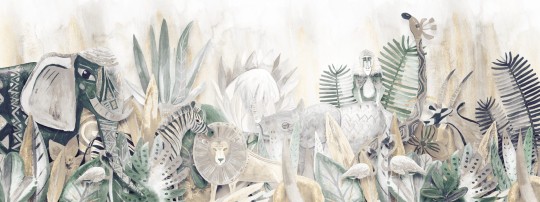 Dekorami Africa 3 - mural dla dzieci w motyw dżungli