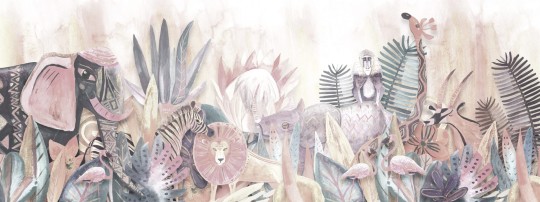 Dekorami Africa 1 - mural dla dzieci w motyw dżungli