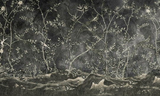 Dekorami Chinoiserie B 5 - mural w roślinny motyw w stylu chinoiserie