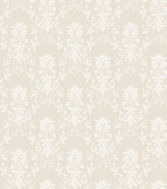 Sandberg S10459 Ett Hem, Oland Alva Beige - tapeta w roślinne medaliony