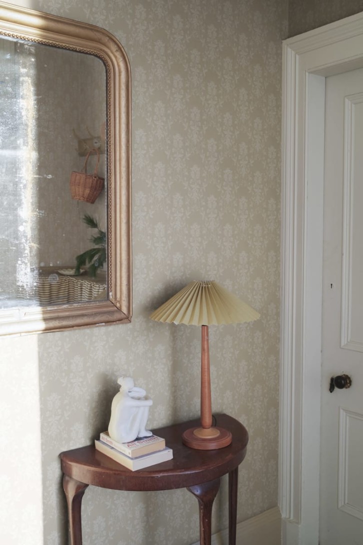 Sandberg S10459 Ett Hem, Oland Alva Beige - tapeta w roślinne medaliony