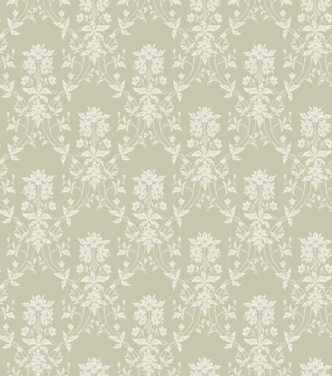 Sandberg S10460 Ett Hem, Oland Alva Spring Green - tapeta w roślinne medaliony