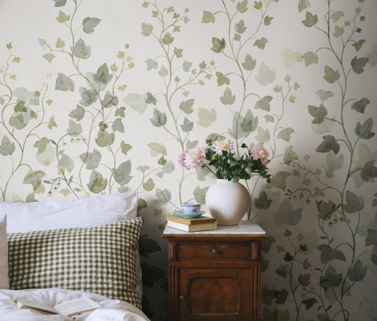 Sandberg S10484 Ett Hem, Oland Ivy Green - mural pnący się bluszcz