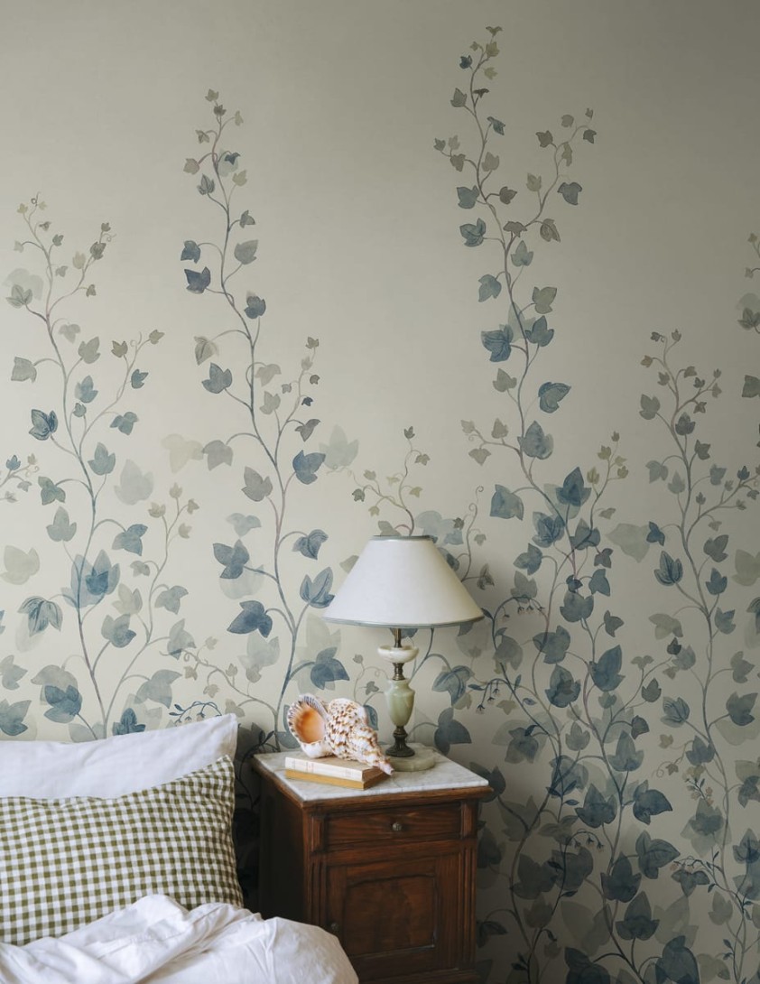 Sandberg S10485 Ett Hem, Oland Ivy Blue - mural pnący się bluszcz