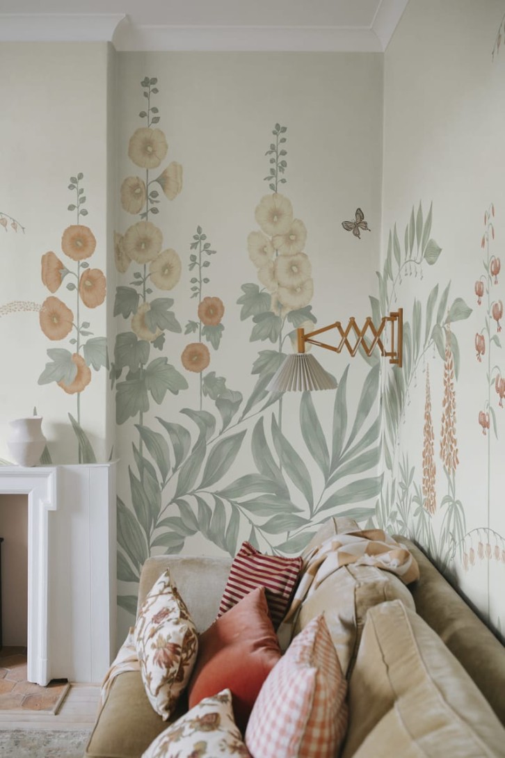 Sandberg S10481 Ett Hem, Oland Aino Peach - mural letnia łąka