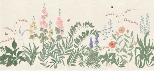 Sandberg S10482 Ett Hem, Oland Aino Colorful - mural letnia łąka