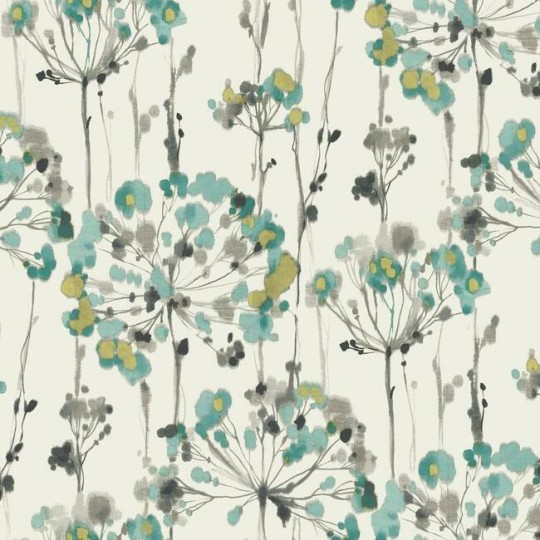 York CN2102 Candice Olson Modern Artisan Second Edition Flourish Turquoise - tapeta w akwarelowe dmuchawce