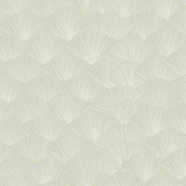 York CI2333 Candice Olson Modern Artisan Second Edition Luminous Ginkgo Light Grey - tapeta w kwiaty miłorzębu japońskiego