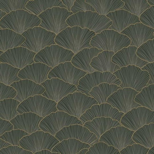 York CI2336 Candice Olson Modern Artisan Second Edition Luminous Ginkgo Moonlight - tapeta w kwiaty miłorzębu japońskiego