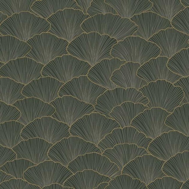 York CI2336 Candice Olson Modern Artisan Second Edition Luminous Ginkgo Moonlight - tapeta w kwiaty miłorzębu japońskiego