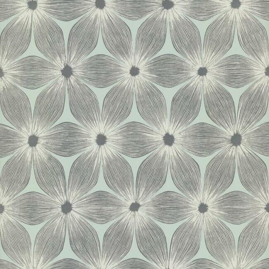 York CI2303 Candice Olson Modern Artisan Second Edition Everlasting Light Blue/Silver - tapeta w kwiaty