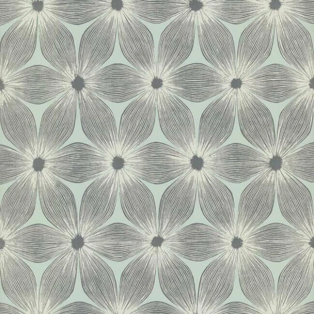 York CI2303 Candice Olson Modern Artisan Second Edition Everlasting Light Blue/Silver - tapeta w kwiaty