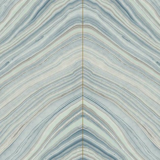 York CI2412 Candice Olson Modern Artisan Second Edition Onyx Strata Mist Blue - tapeta w organiczną jodełkę