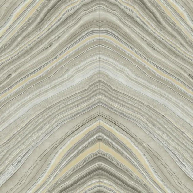 York CI2416 Candice Olson Modern Artisan Second Edition Onyx Strata Taupe - tapeta w organiczną jodełkę