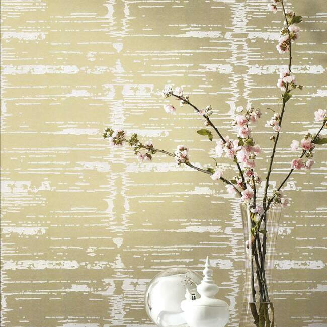 York CI2311 Candice Olson Modern Artisan Second Edition Velveteen Antique Gold/Natural - tapeta w nierównomierne pasy