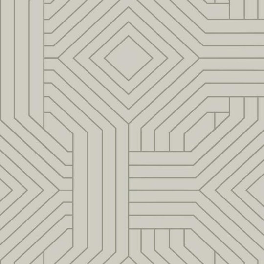 York CI2377 Candice Olson Modern Artisan Second Edition Diverging Diamonds Mist Taupe - tapeta w geometryczny wzór
