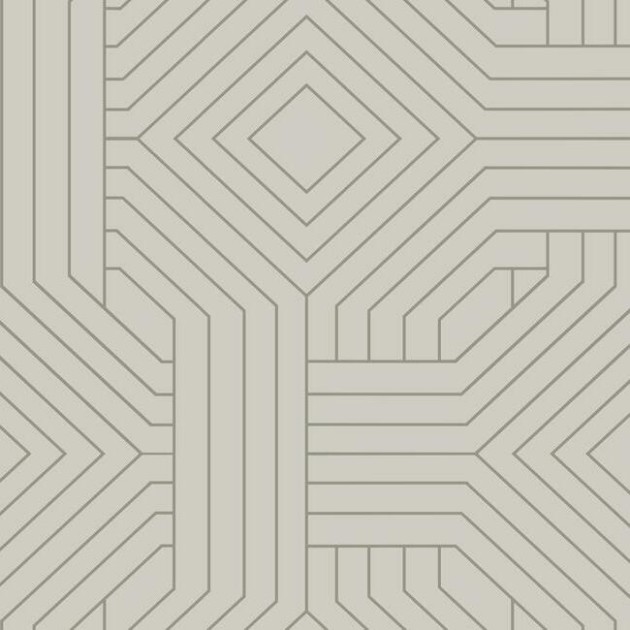 York CI2377 Candice Olson Modern Artisan Second Edition Diverging Diamonds Mist Taupe - tapeta w geometryczny wzór