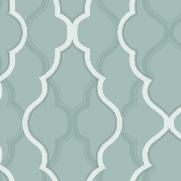 York CI2394 Candice Olson Modern Artisan Second Edition Double Damask Verdant - tapeta w geometryczny wzór