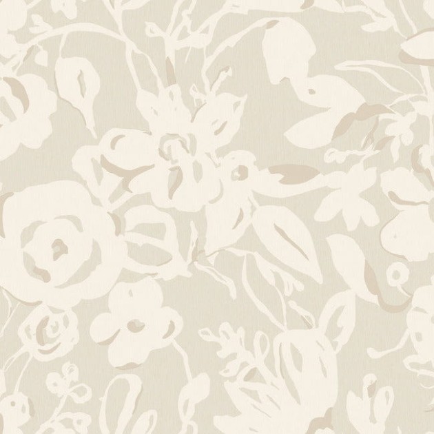 York BL1735 Blooms Second Edition Resource Library Brushstroke Floral Taupe - tapeta w kwiaty