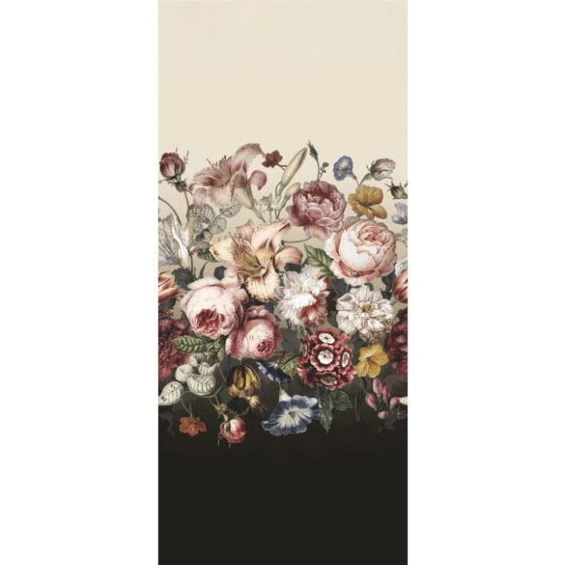 York BL1821M Blooms Second Edition Resource Library Rachel Rose Taupe - mural w kwiaty
