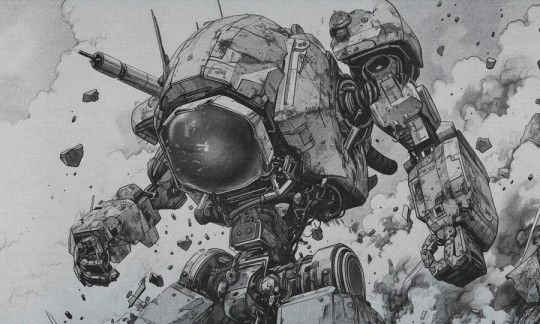 Wall Art Mecha - mural w komiksowego robota