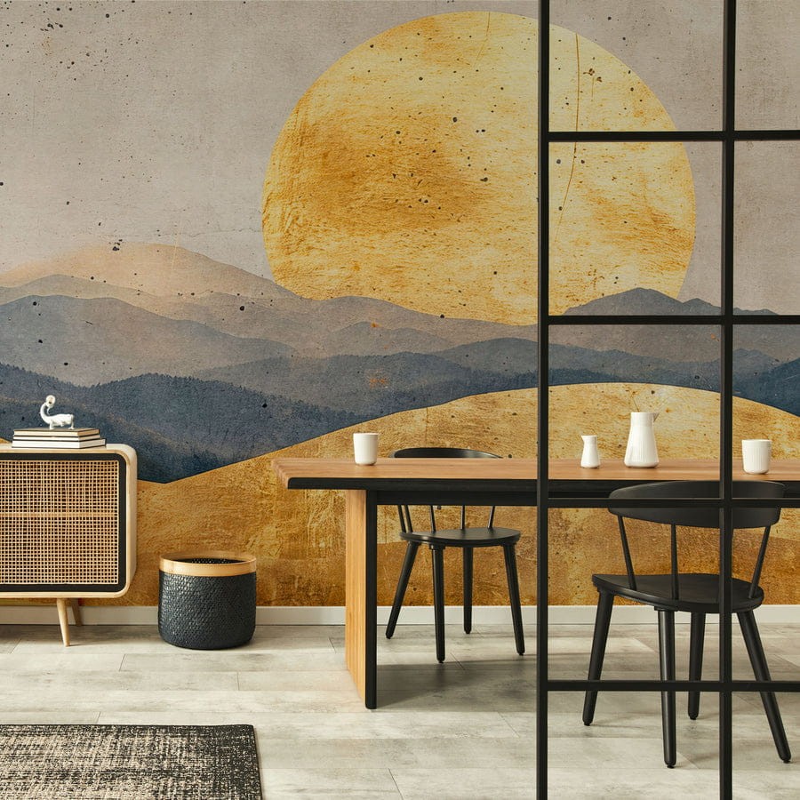 Wall Art Oka - mural w zachodzące słońce