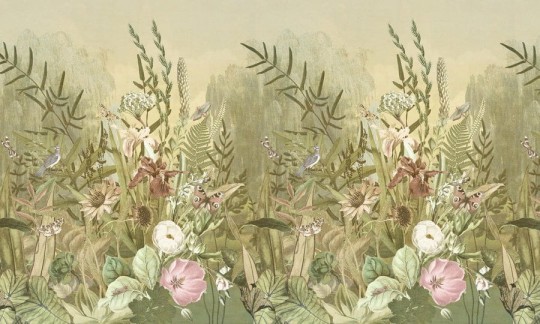 Wall Art Bloom - mural w roślinny motyw