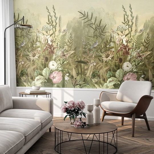 Wall Art Bloom - mural w roślinny motyw