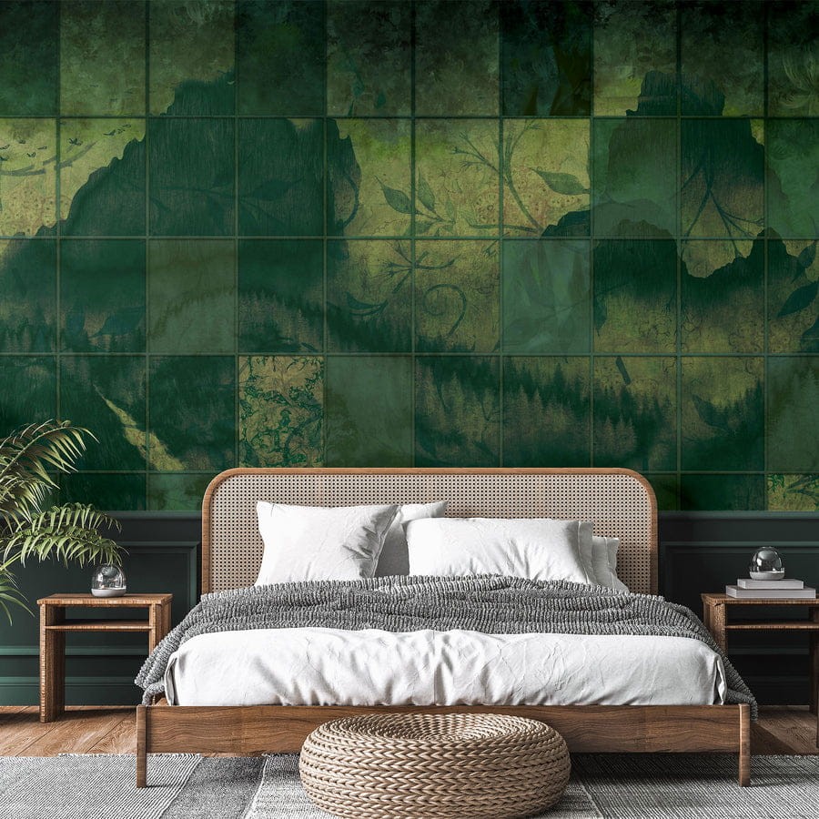 Wall Art Mattonelle - mural w roślinny motyw