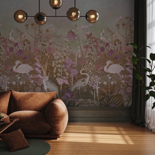 Wall Art Paradiso - mural w ptaki i rośliny