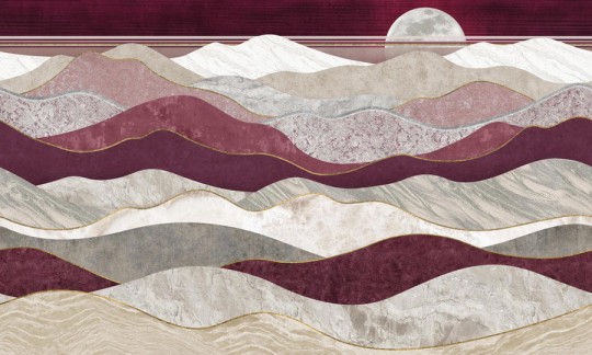 Wall Art Merlot - mural w górski pejzaż