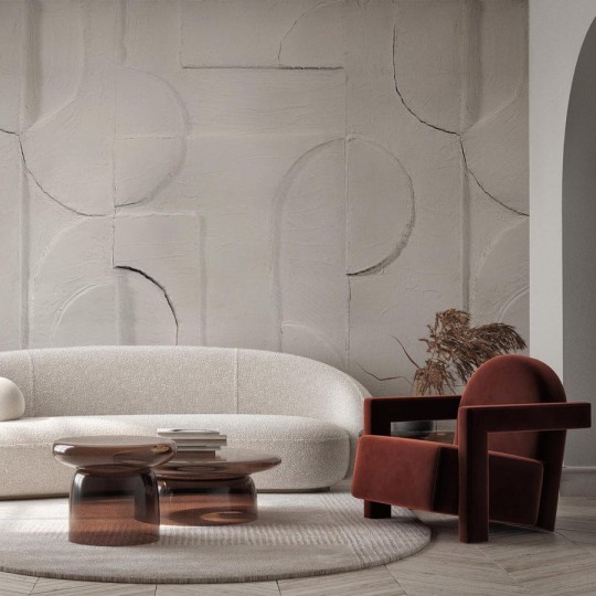 Wall Art Bene - mural w geometryczny wzór