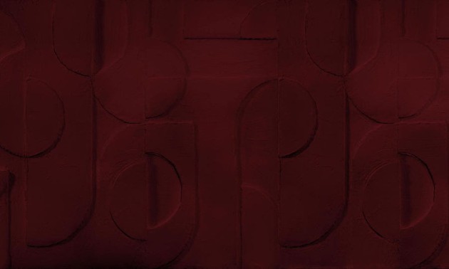 Wall Art Bene Burgundy - mural w geometryczny wzór