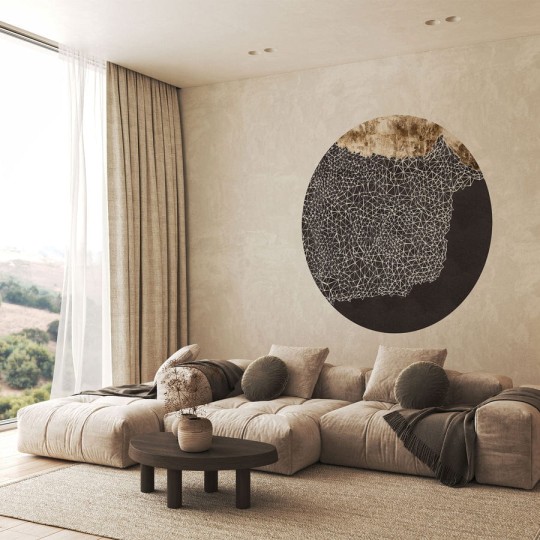 Wall Art Mire - mural koło w abstrakcyjny wzór