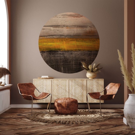 Wall Art Sunset - mural koło w abstrakcyjny wzór