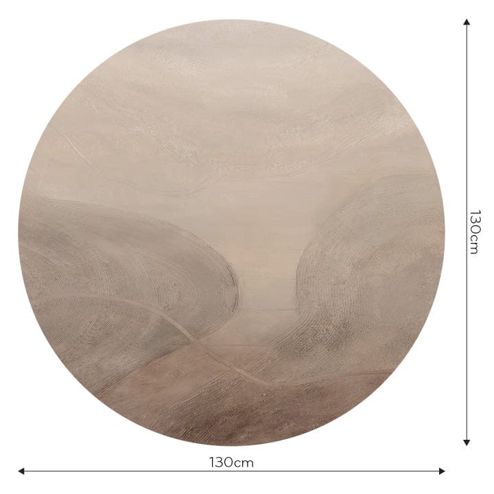 Wall Art Tiramisu - mural koło w abstrakcyjny wzór