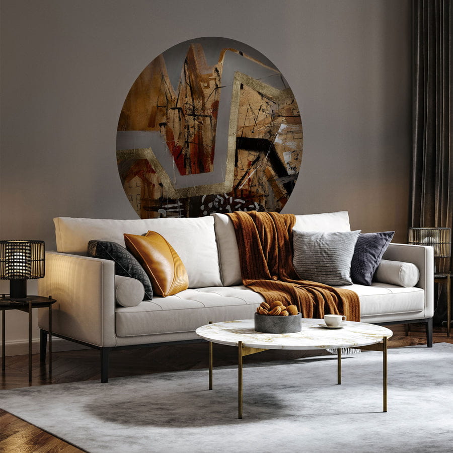 Wall Art Figaro - mural koło w abstrakcyjny wzór