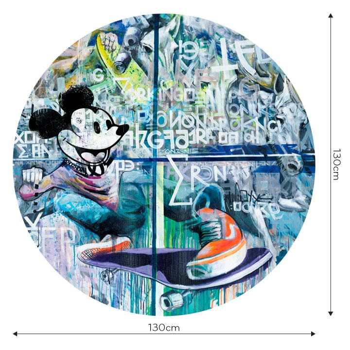 Wall Art Bronx - mural koło w abstrakcyjny wzór