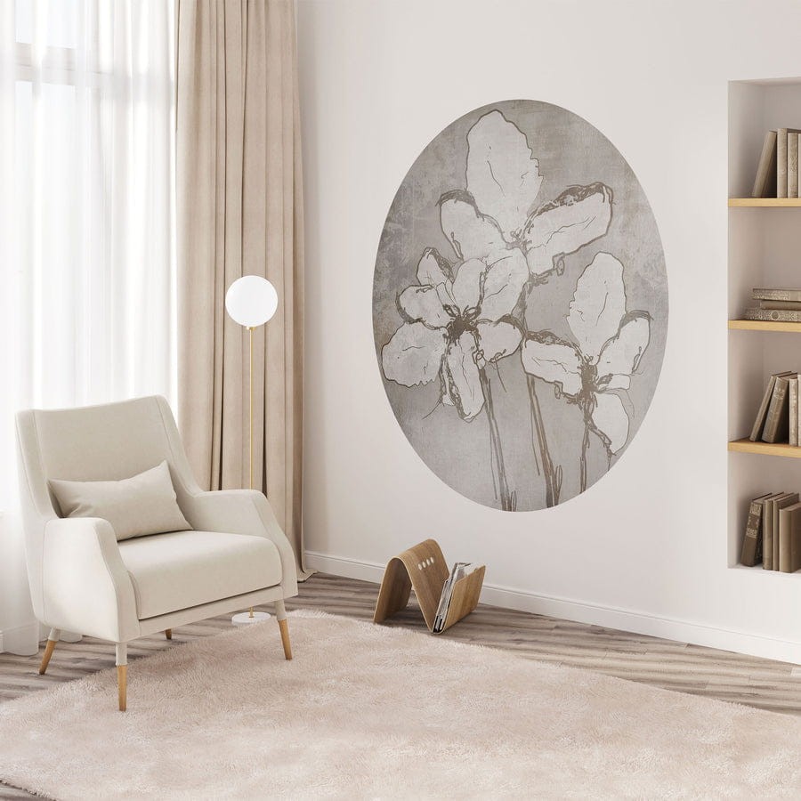 Wall Art Iris - mural koło w irysy