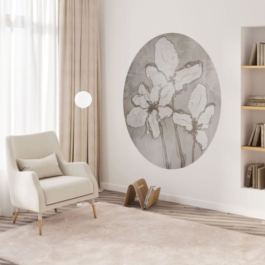Wall Art Iris - mural koło w irysy