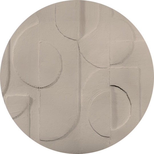 Wall Art Bene Beige - mural koło w geometryczny wzór