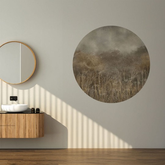 Wall Art Tatarac - mural koło w pola i las