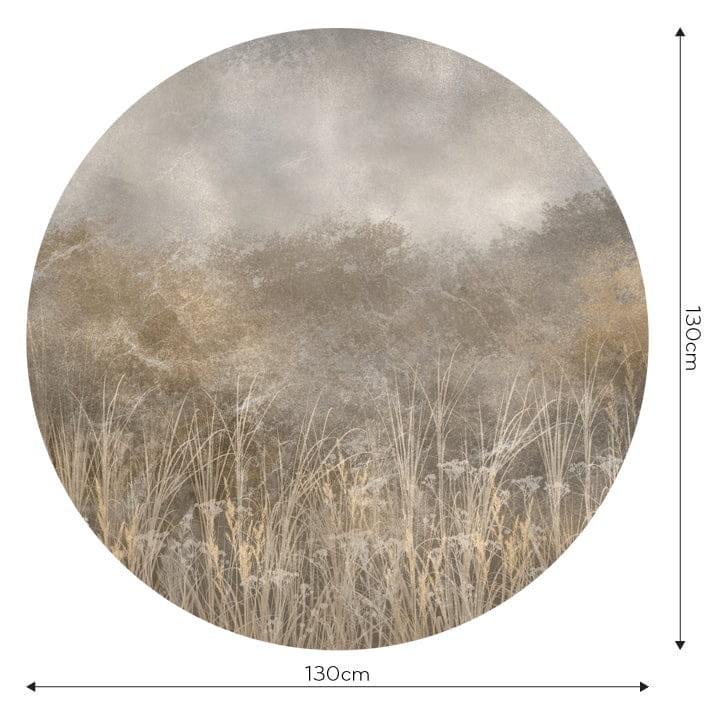 Wall Art Tatarac - mural koło w pola i las