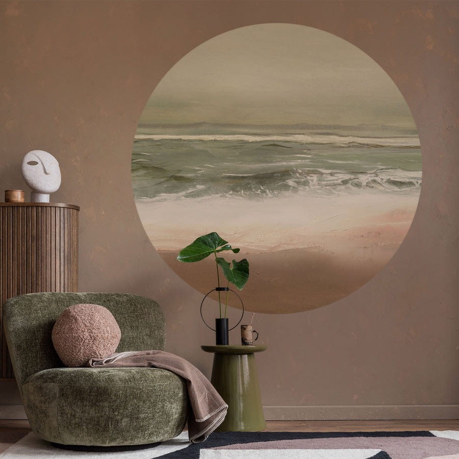 Wall Art Sunrise - mural koło w morski krajobraz