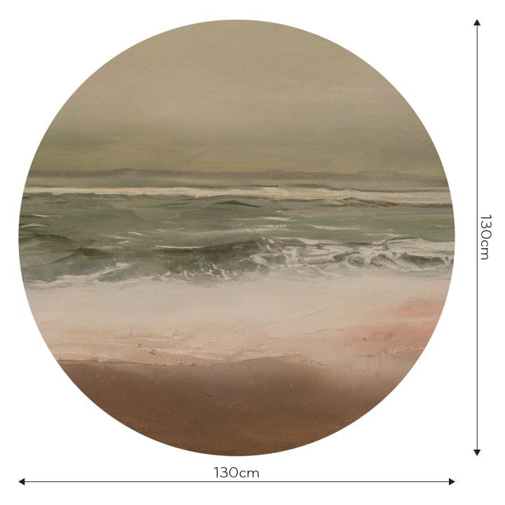 Wall Art Sunrise - mural koło w morski krajobraz