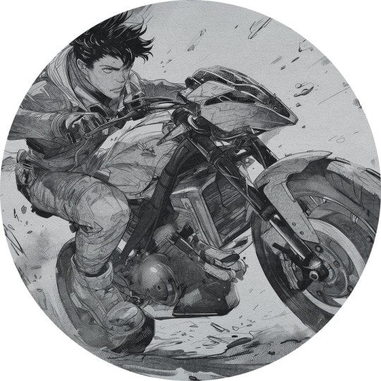 Wall Art Raida - mural koło w komiksową postać